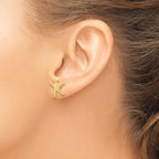 14k Polished Starfish Post Earrings