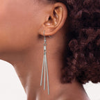 Stainless Steel Polished Drop Dangle Earrings for Women