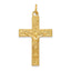 Sterling Silver 24K Gold-Plated INRI Crucifix Pendant Elegant Polished Finish