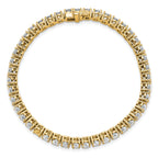 14k 9 carat Lab Grown Diamond VS+ F+ Complete Tennis Bracelet