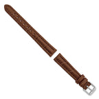 Havana Alligator-Grain Leather Watch Band in Matte Brown, 20mm