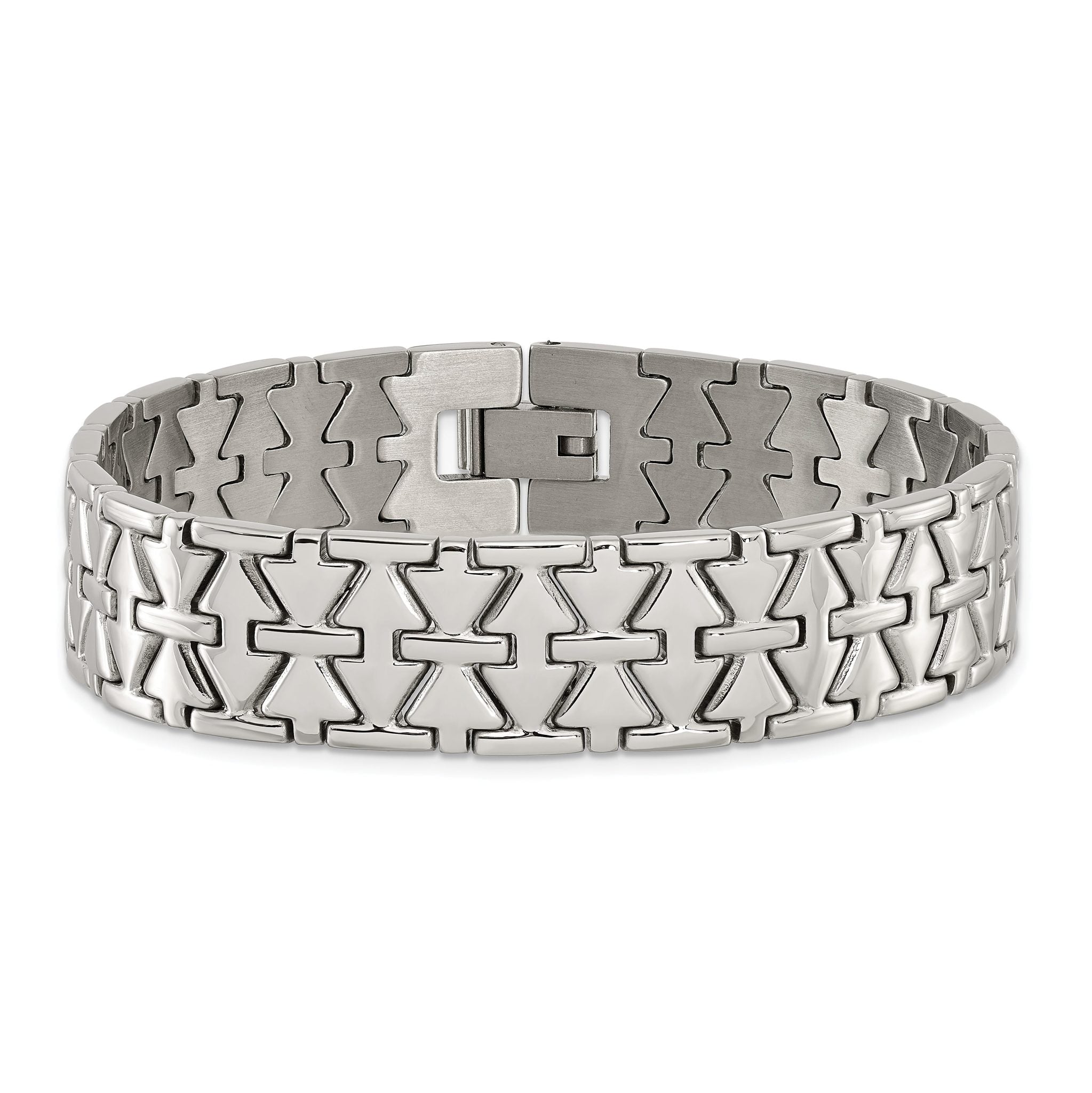 Fancy Link Bracelet in Stainless Steel