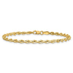10k 3mm Semi-Solid Rope Chain