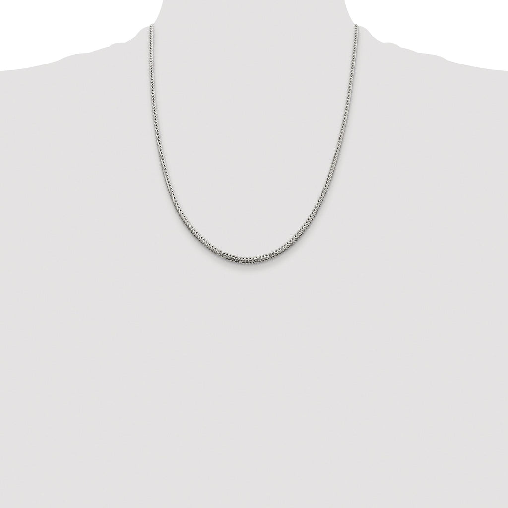 Diamond-Cut Round Franco Chain in Sterling Silver, 2.5mm