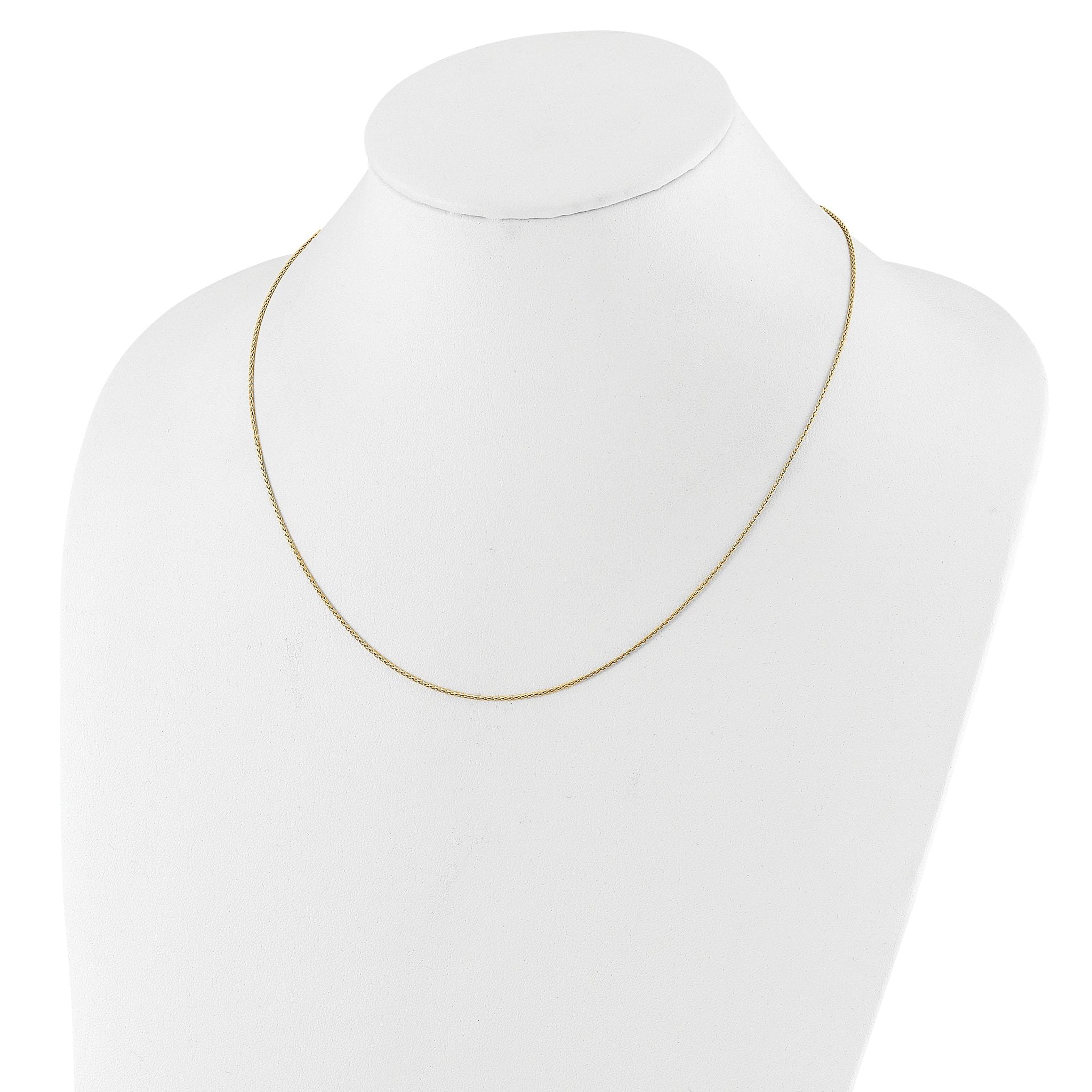 Diamond-Cut Spiga Chain in Gold-Plated Sterling Silver Secondary image