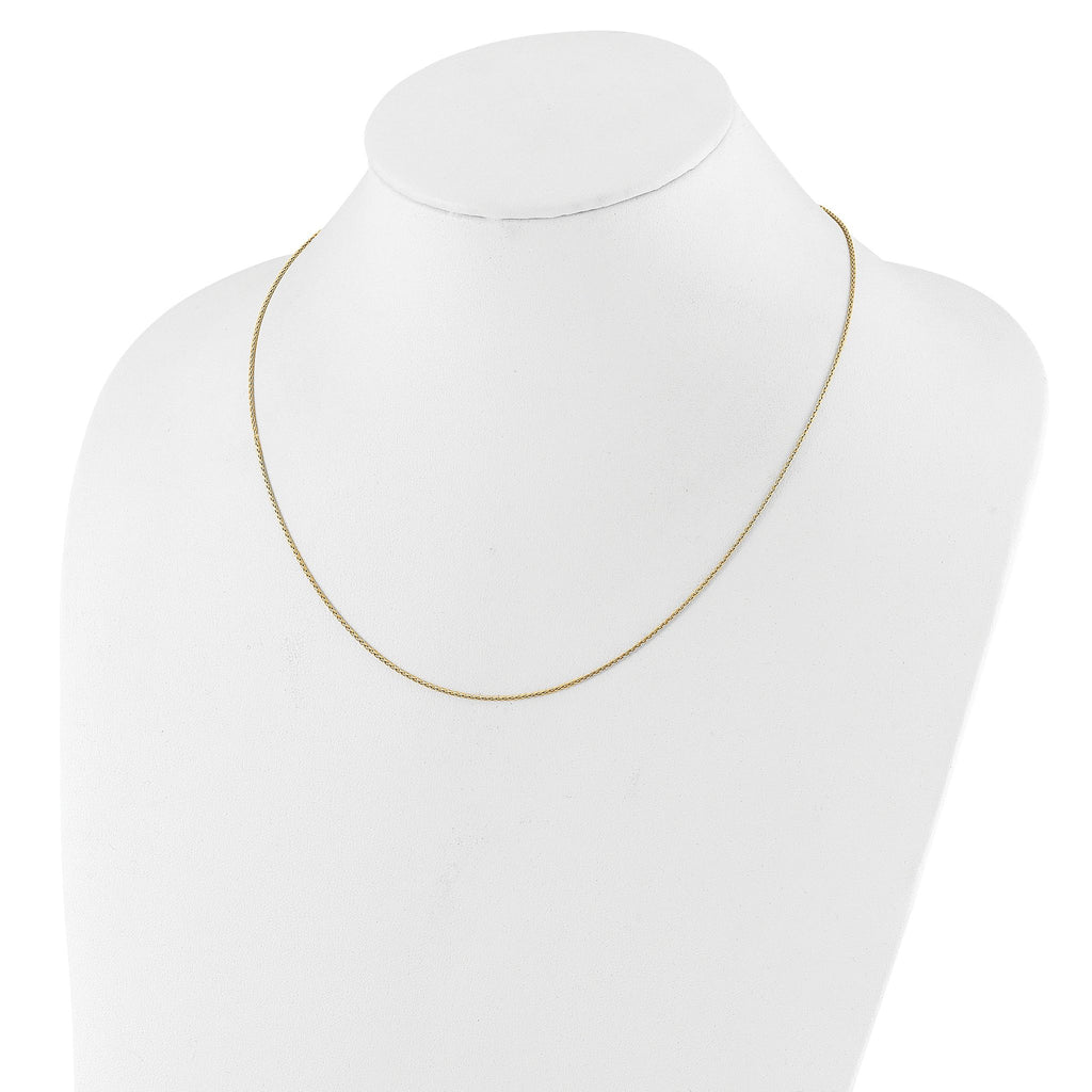 Diamond-Cut Spiga Chain in Gold-Plated Sterling Silver