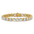 14k 25 carat Lab Grown Diamond VS/SI+ G+ Complete Tennis Bracelet