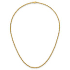 14K Gold Filled Singapore Chain Necklace in 2.1mm Width
