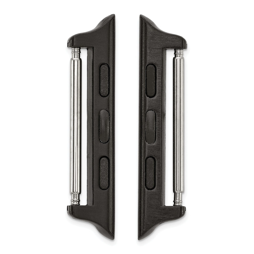 38mm Apple Watch Pair of Black Adapters Fits 20mm Watch Band