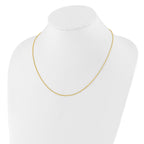 Sterling Silver Adjustable Gold-plated 1.3mm Spiga Chain