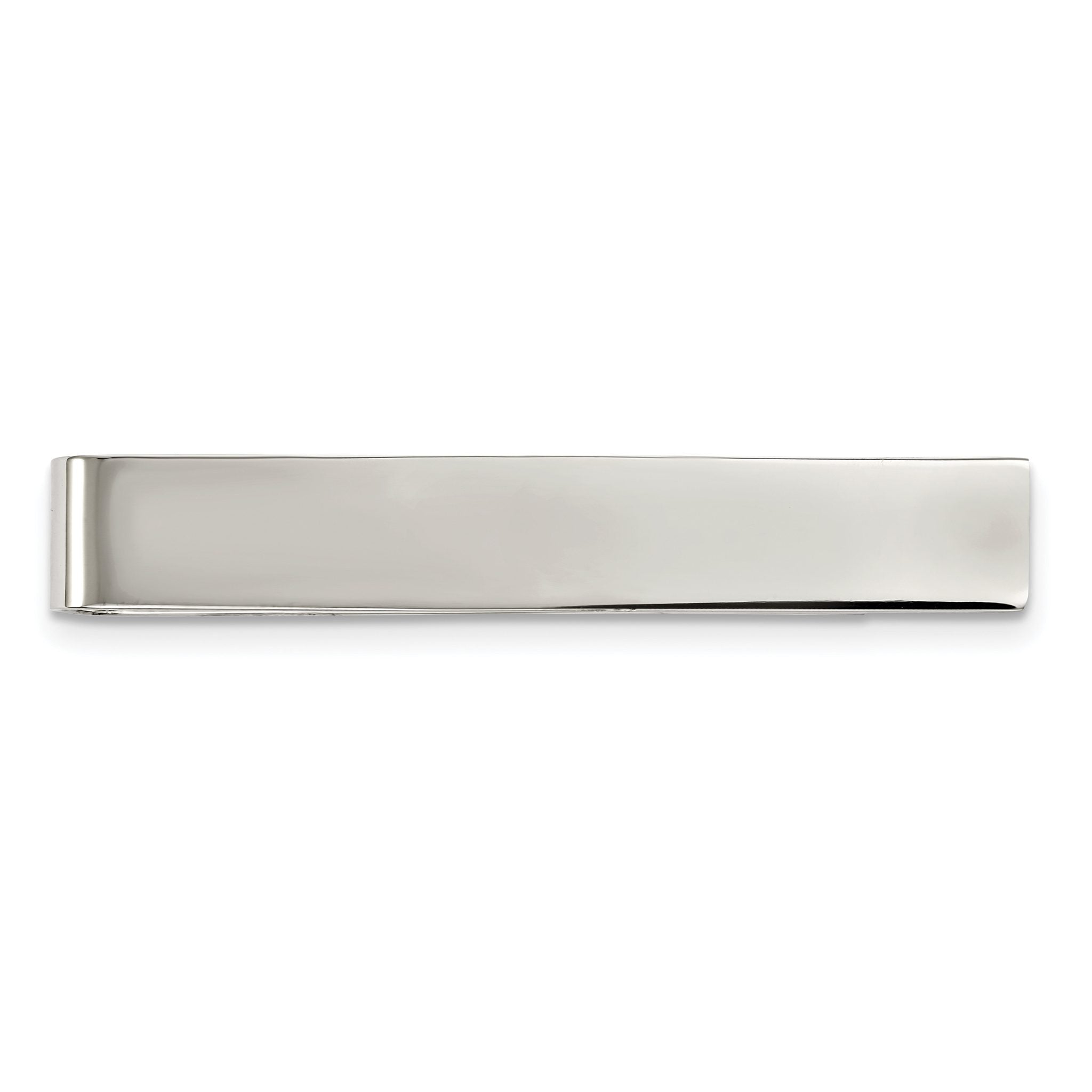 Polished Tie Bar & Money Clip in Stainless Steel