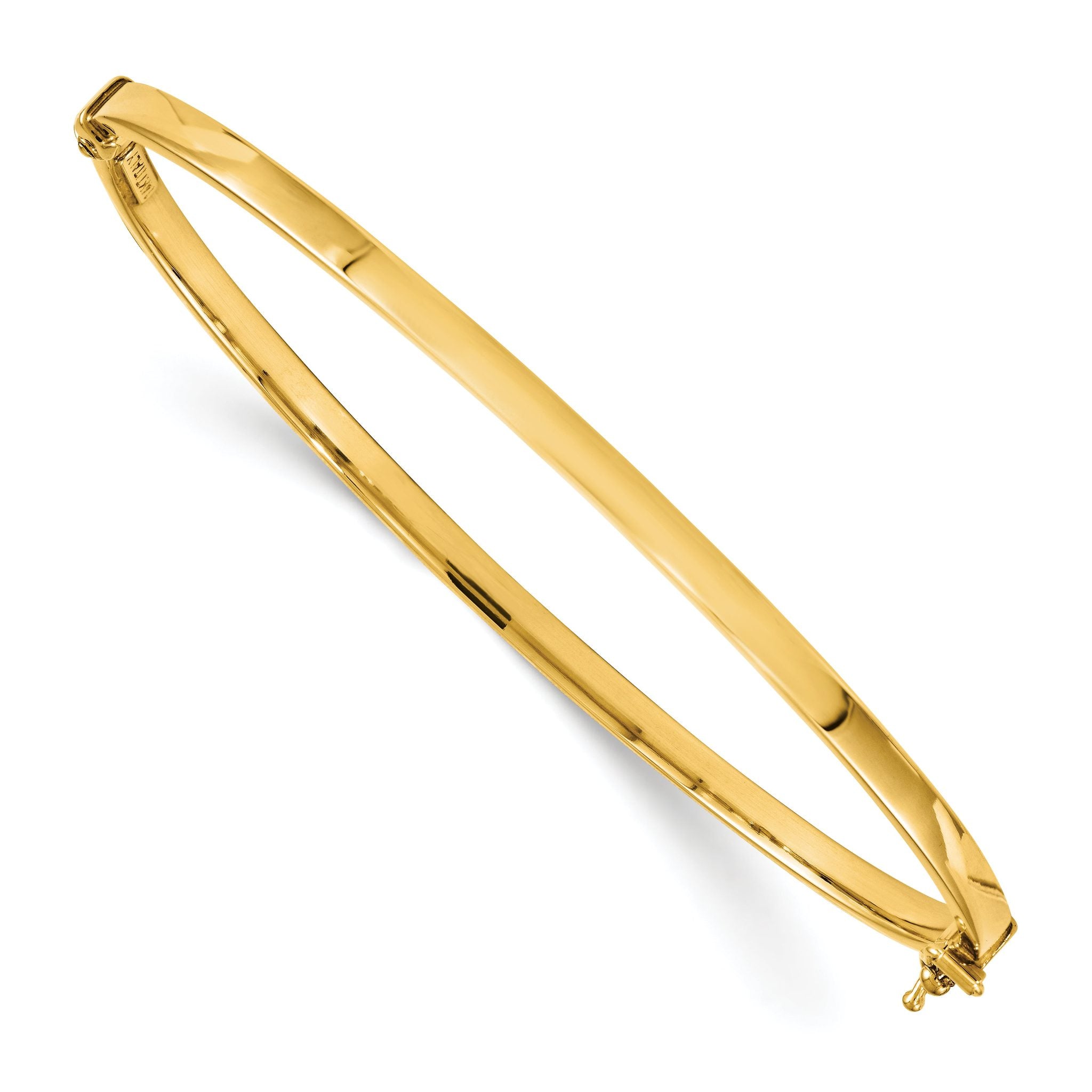 14K Polished Hinged Bangle Main image