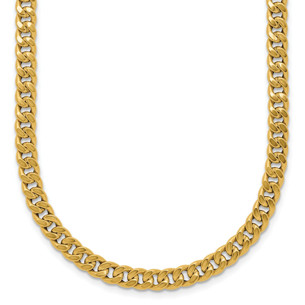 14K Polished Curb Link Necklace