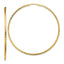 14k Diamond-cut Square Tube Endless Hoop Earrings