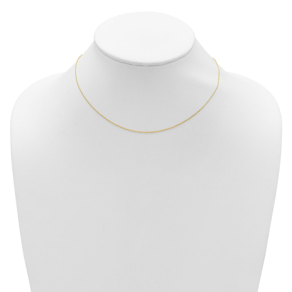 Adjustable Round Cable Chain in 14K Yellow Gold