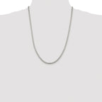 Sterling Silver Rhodium-plated 3.25mm Box Chain
