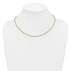 14K Gold Filled Round Venetian Box Chain Necklace in 1.8mm Width