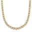 14k 3 carat Lab Grown Diamond VS/SI+ G+ 16 inch with a 2 inch extension Graduated Bezel Set Tennis Necklace