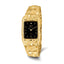 10k 27x47mm Black Dial Square Face 8 inch Nugget Watch