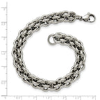 Stainless Steel Polished Fancy Circle Link Bracelet for Men