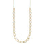 14K Polished and Dia-cut Fancy Oval Link Necklace