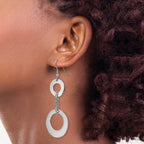 Stainless Steel Polished Drop Dangle Earrings for Women