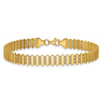 14K Polished Fancy Link Bracelet