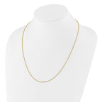 Sterling Silver Gold-plated Adjustable 1.35mm Loose Rope Chain