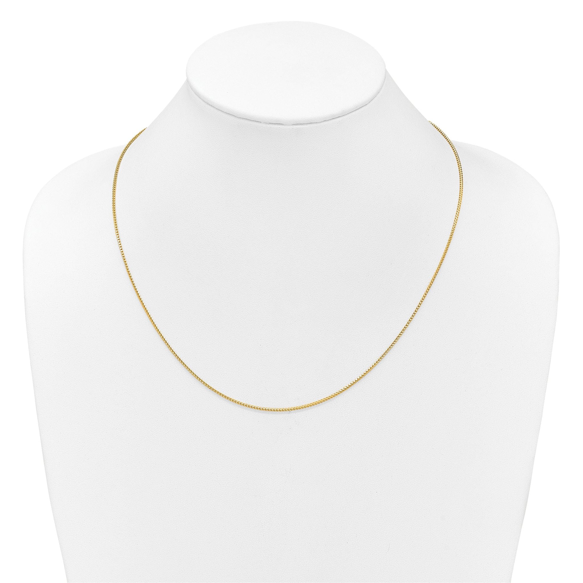 14K Adjustable 1.25mm Franco Chain