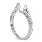 14K White Gold Peg Set 1/2 carat Diamond Semi-mount Engagement Ring