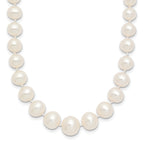 14K Gold Filled 4-8mm Graduated White Cultured Freshwater Pearl Necklace