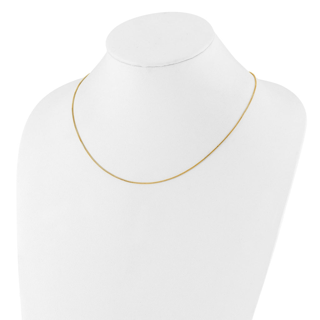 Adjustable Box Chain in Gold-Plated Sterling Silver