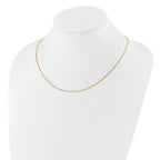 Adjustable Box Chain in Gold-Plated Sterling Silver