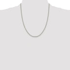 Box Chain Necklace in Sterling Silver, 1.9mm