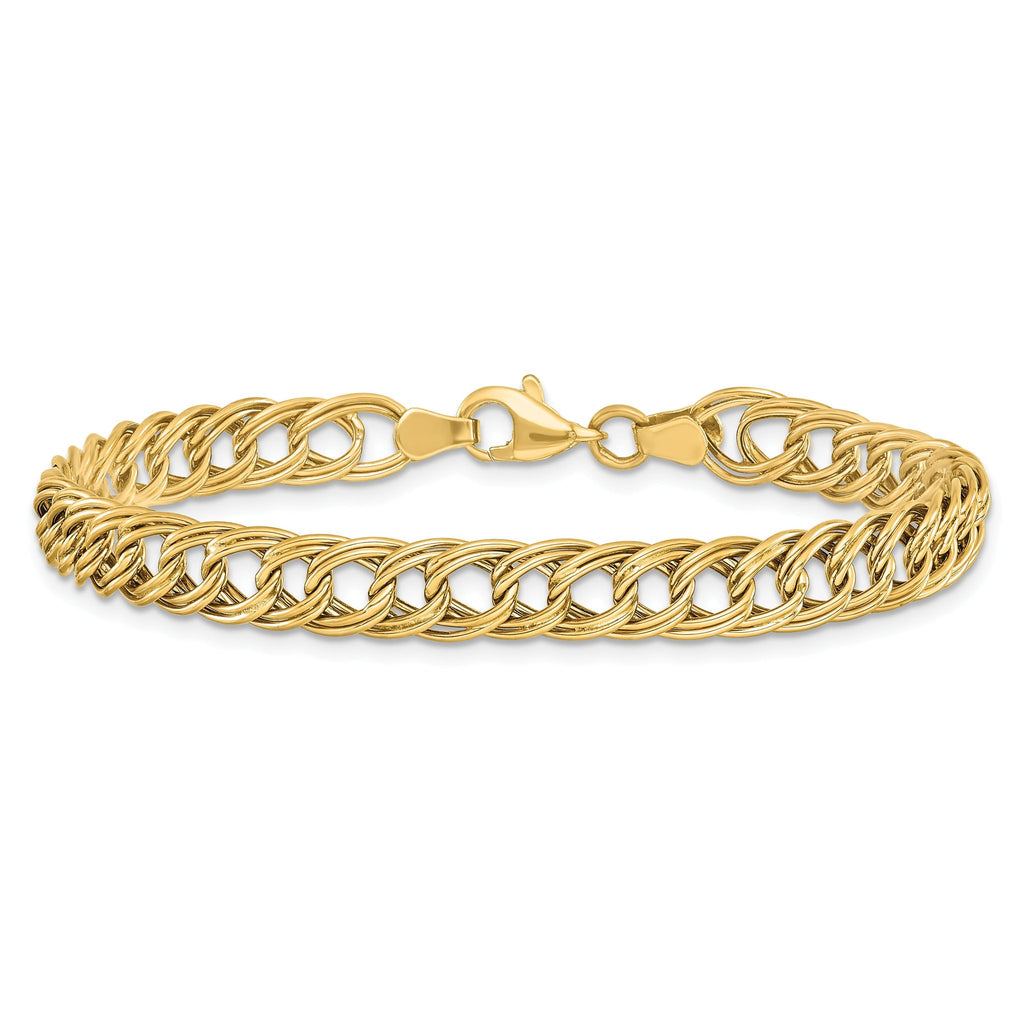 14K Yellow Gold Fancy Link Bracelet