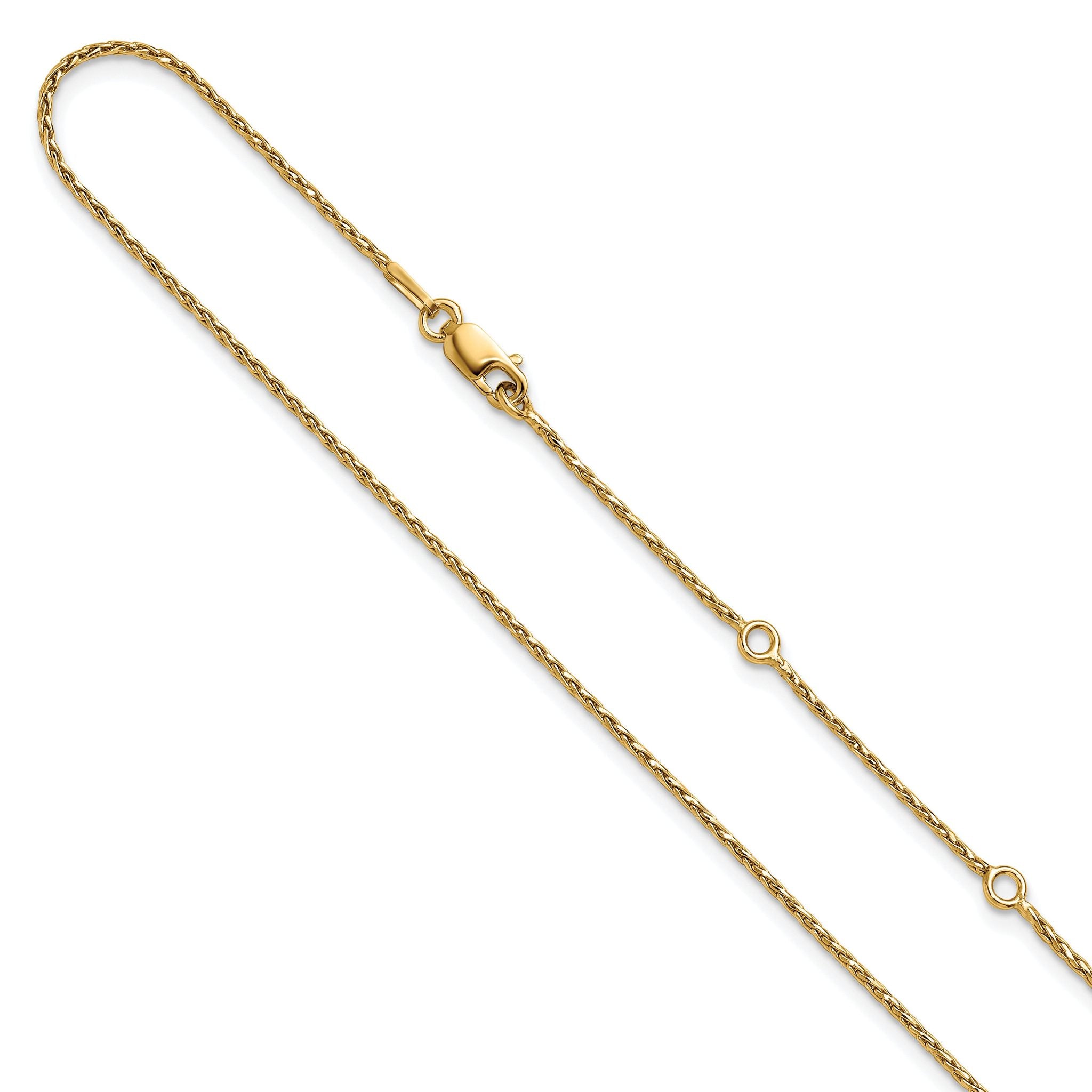 Diamond-Cut Spiga Chain in Gold-Plated Sterling Silver Main image