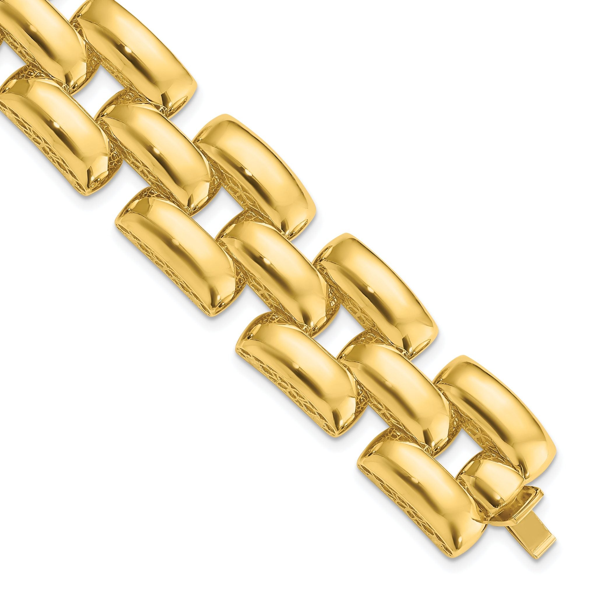 14K Polished Fancy Link Bracelet Main image