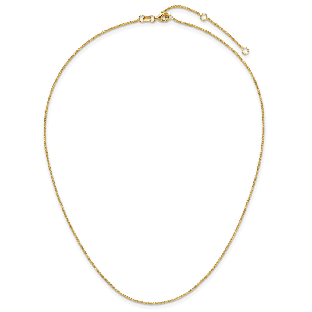 1.0mm 10K Yellow Gold Baby Spiga Chain