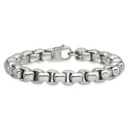 Stainless Steel Polished Square Link Bracelet for Men