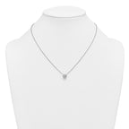 14k White Gold 1 carat Certified Lab Grown Diamond VS+ F+ Round Complete Bezel Set 18 inch Necklace