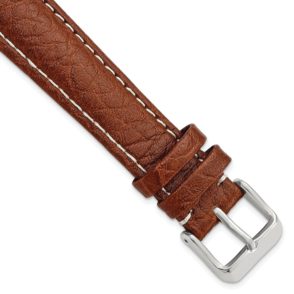 Havana Sport Leather Watch Band in Brown, 18mm