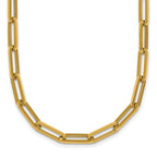 14k Polished 4.3mm Paperclip Link 18 inch Necklace