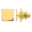 14K Gold Men's Square Tie Tac with Engravable Polished Finish