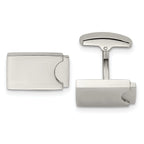 Polished Stainless Steel Cuff Links