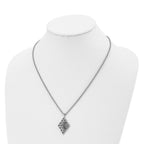 Chisel Stainless Steel Polished Pendant on a 20 inch Cable Chain Necklace