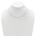 Box Chain in Gold-Plated Sterling Silver, 1.2mm