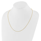 1.0mm 14K Yellow Gold Wheat Chain
