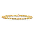 10k 3.75mm Diamond-cut Rope Chain