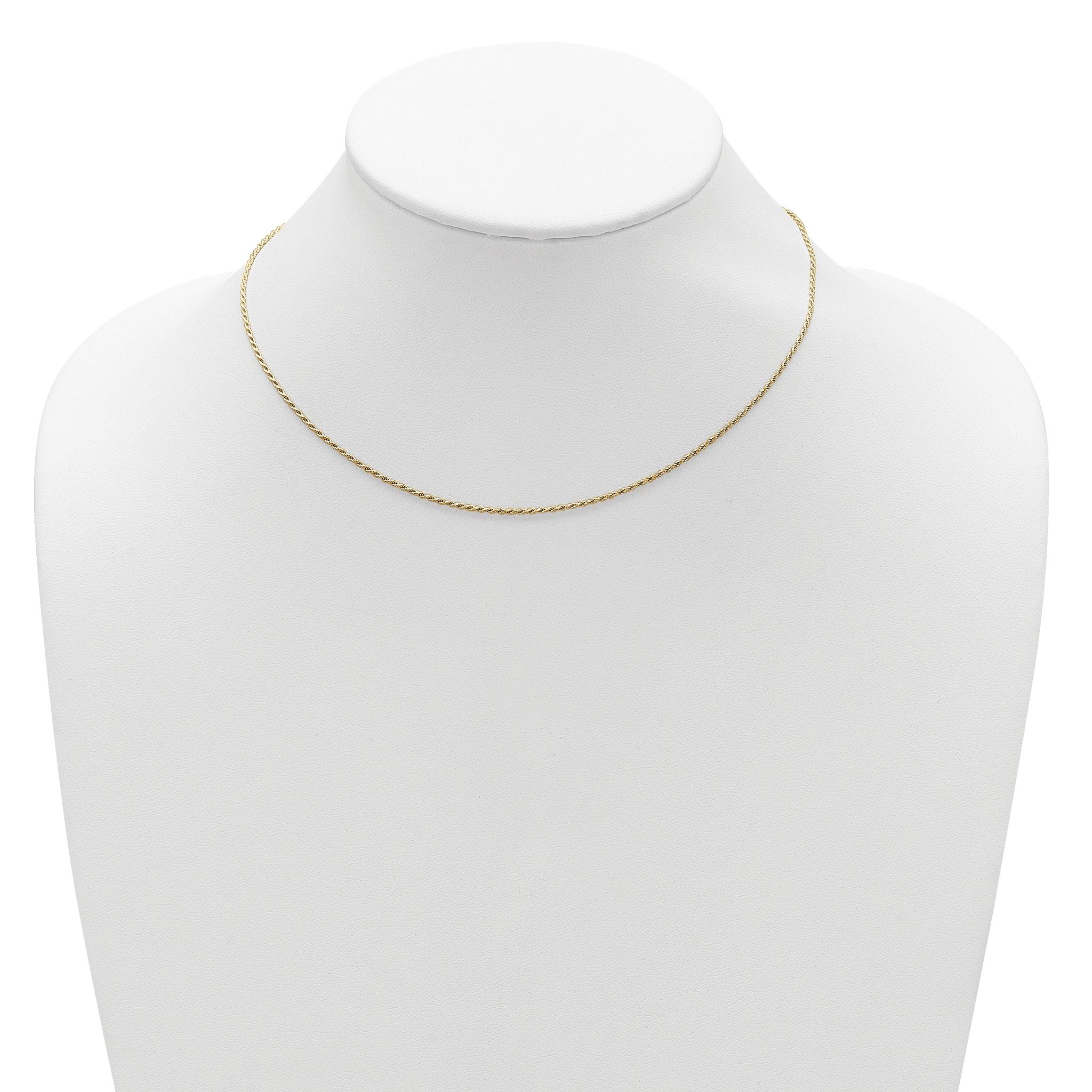 Diamond-Cut Rope Chain in Gold-Plated Sterling Silver