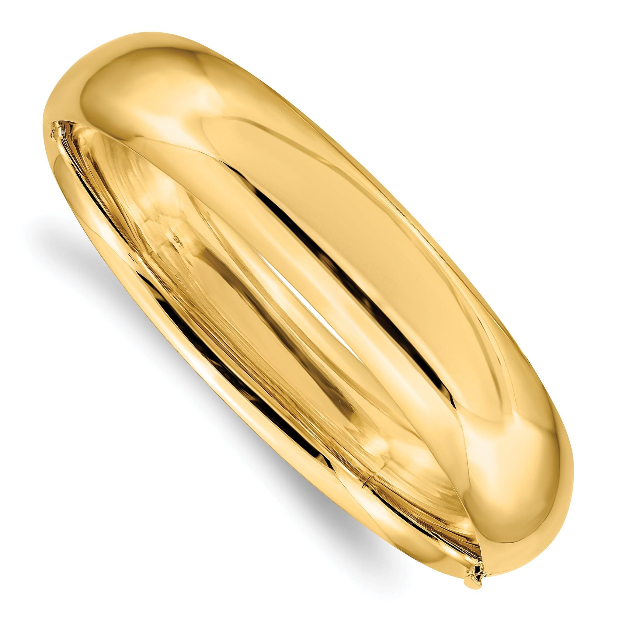 14k 9/16 High Polished Hinged Bangle Bracelet Main image